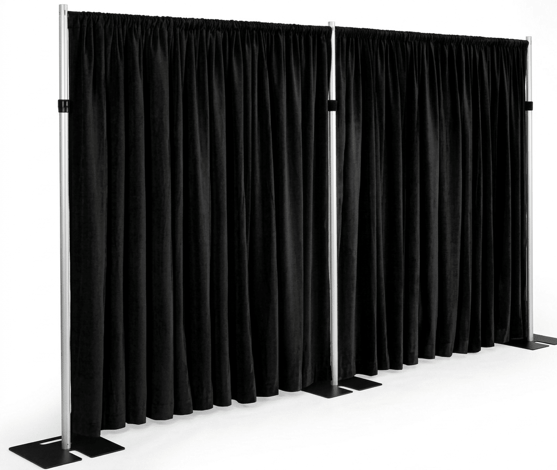 20’ WIDE PIPE AND DRAPE KIT - PIPE AND DRAPE USA