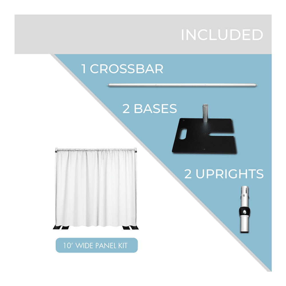 Shop 10’ wide pipe and drape kit from Pipe and drape USA - PIPE AND ...