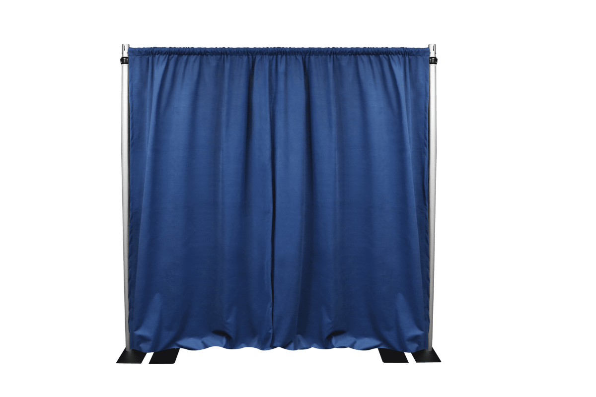 PIPE AND DRAPE USA 8&#39; / POLYESTER / BLUE 100’ PIPE AND DRAPE KIT