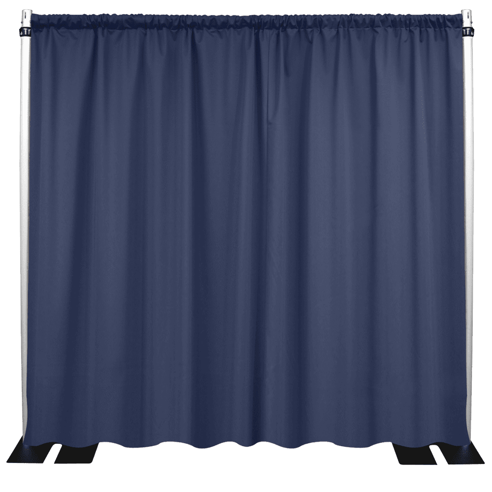 PIPE AND DRAPE USA 15’W X 15’L / NAVY DRAPERY PANELS POLYESTER
