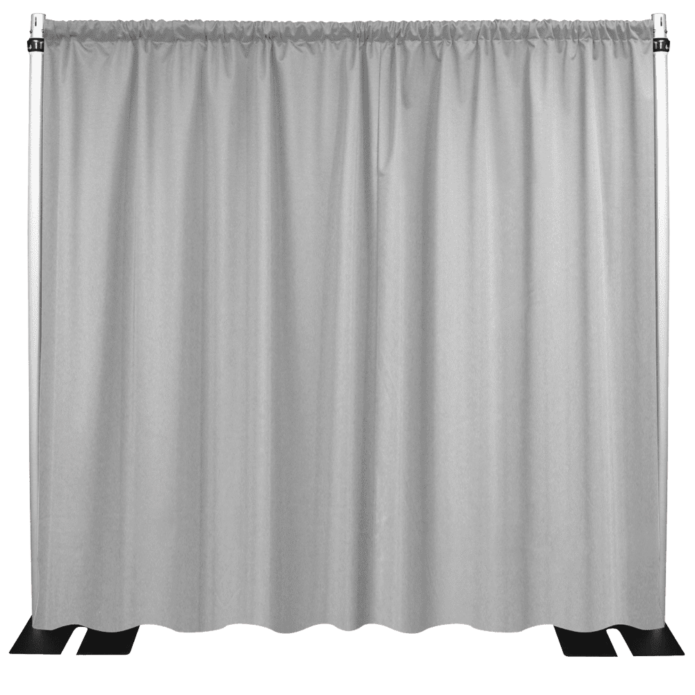PIPE AND DRAPE USA 15’W X 20’L / GREY DRAPERY PANELS POLYESTER