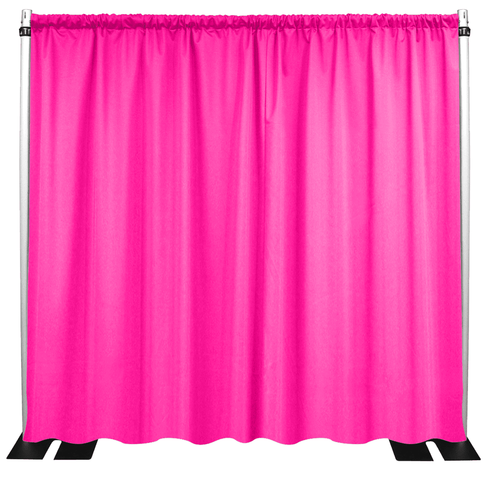 PIPE AND DRAPE USA 15’W X 20’L / HOT PINK DRAPERY PANELS POLYESTER