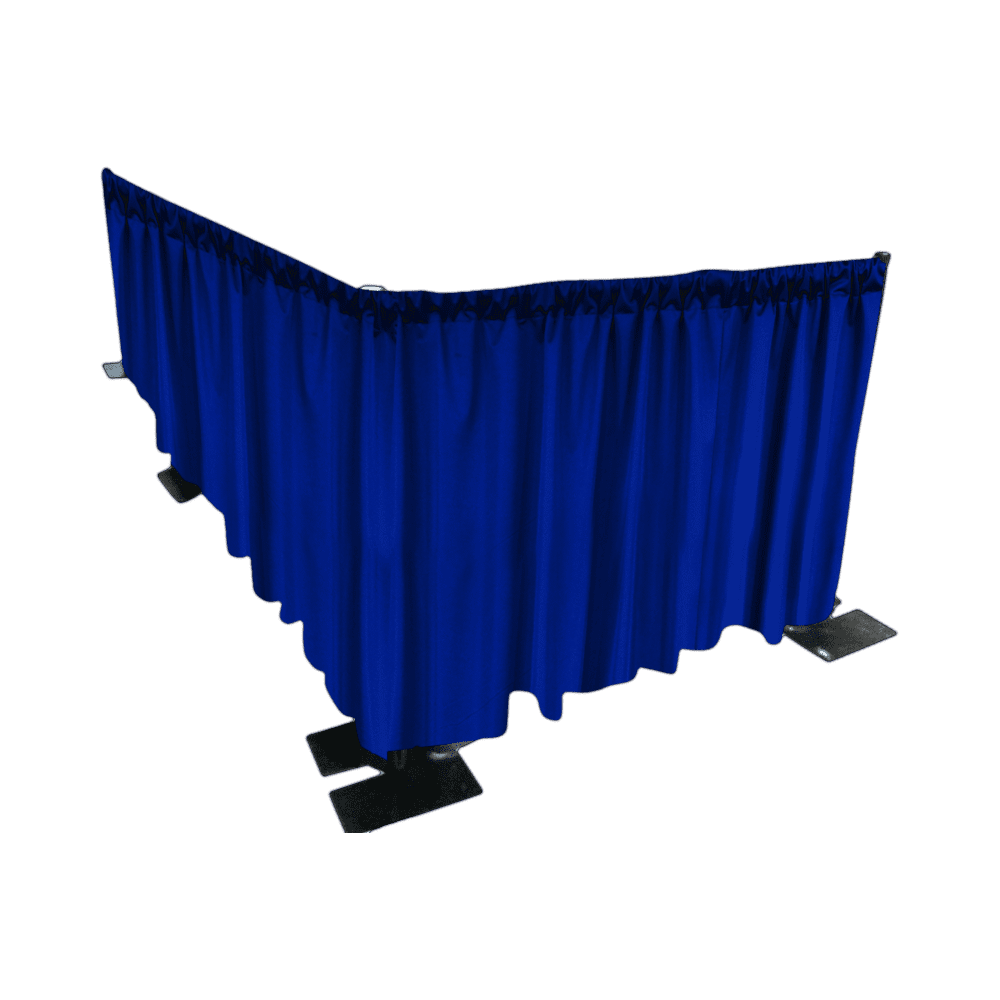 Tech Drape Example 5 Ft Pipe and Drape Tech Kit | Booth Enclosure System - PIPE AND DRAPE USA